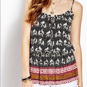 Cute forever 21 elephant blouse
